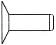 DIN 675 Заклепка с плоской потайной головкой соответствует ISO 1051
