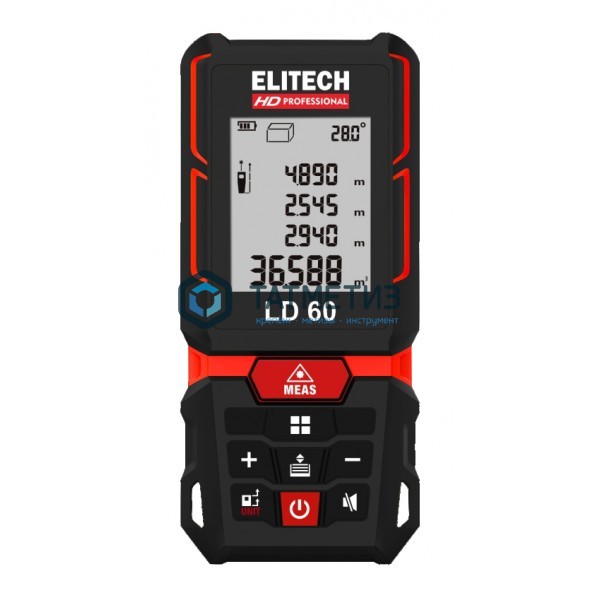 Дальномер лазерный ELITECH HD ЛД 100 (3х1.5В(ААА) 0.05–100м, угломер,точн-1.5ммм,чехол) -  магазин «ТАТМЕТИЗ»
