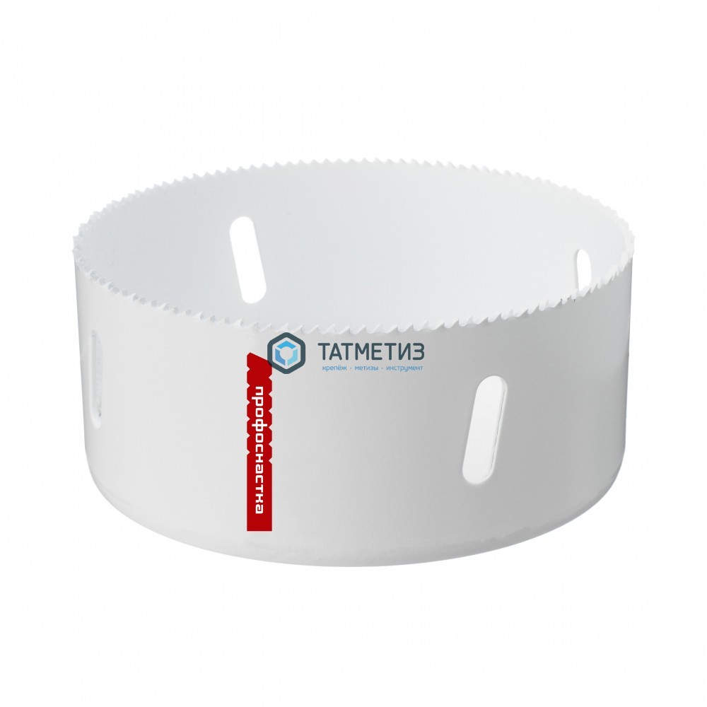 Коронка по металлу   98мм, биметал., до 38мм, мелкий зуб 10 TPI №385 HSSE M42 Co8% ПрофОснастка -  магазин «ТАТМЕТИЗ»