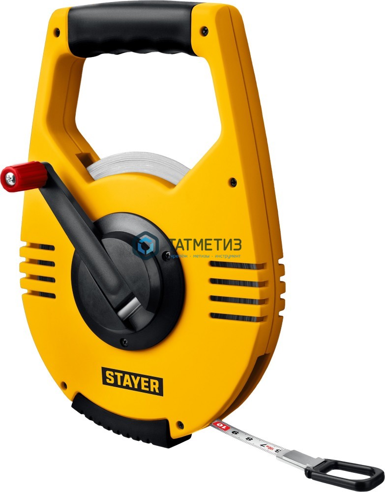 Мерная лента 100 м STAYER RACER геодезическая, стальное полотно 12,5мм -  магазин «ТАТМЕТИЗ»