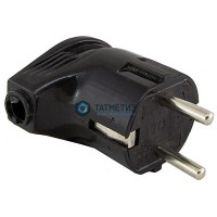Эл.вилка угловая с/з черн. 16А А105UNIVersal -  магазин крепежа «ТАТМЕТИЗ»