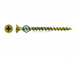 Саморезы потай по дереву желтые, PH2  3,8х64 (4 000 шт/уп) КК -  магазин крепежа «ТАТМЕТИЗ»