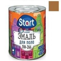 Эмаль ПФ-266  СТАРТ  ЗОЛОТИСТО-КОРИЧНЕВАЯ  0,8 кг-. /14 -  магазин крепежа «ТАТМЕТИЗ»
