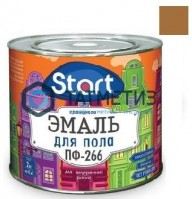 Эмаль ПФ-266  СТАРТ  ЗОЛОТИСТО-КОРИЧНЕВАЯ  2 кг-. /6 -  магазин крепежа «ТАТМЕТИЗ»