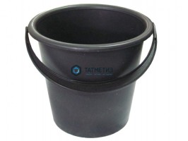 Ведро пластиковое 12л, черное -  магазин крепежа «ТАТМЕТИЗ»