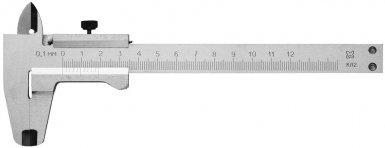 Штангенциркуль 125 мм шаг 0,1, металлический тип 1, класс точности 2 -  магазин крепежа  «ТАТМЕТИЗ»